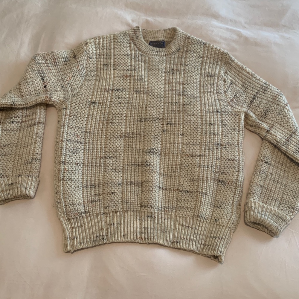 Pendleton 100% Wool Gauge Crewneck Sweater size Medium